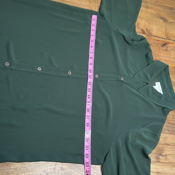 Pursuits Blouse Long Tunic Button Front Sheer Layer PLUS 1x Romantic Grannycore - Picture 7 of 8